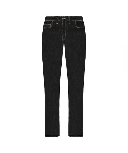 Armani Emporio J85 Regular Fit Tight Leg Womens Jeans - Black Cotton