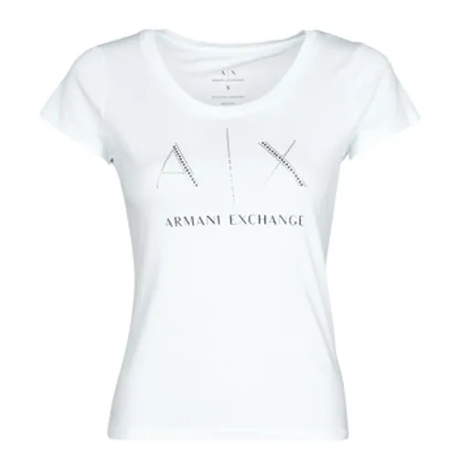 Armani Exchange  8NYT83  women's T shirt in White