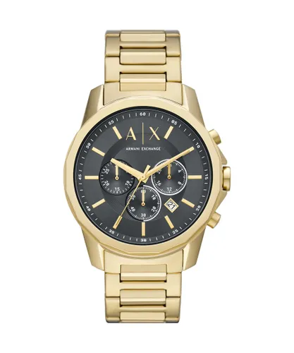 Armani Exchange Banks Mens Gold Watch AX1721 Stainless Steel - One Size