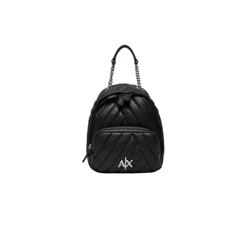 Armani Exchange , Basic Backpack ,Black female, Sizes: ONE SIZE