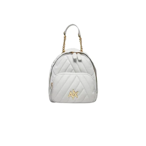 Armani Exchange , Basic Backpack ,White female, Sizes: ONE SIZE