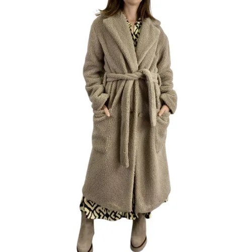 Armani Exchange , Beige Teddy Coat ,Beige female, Sizes: