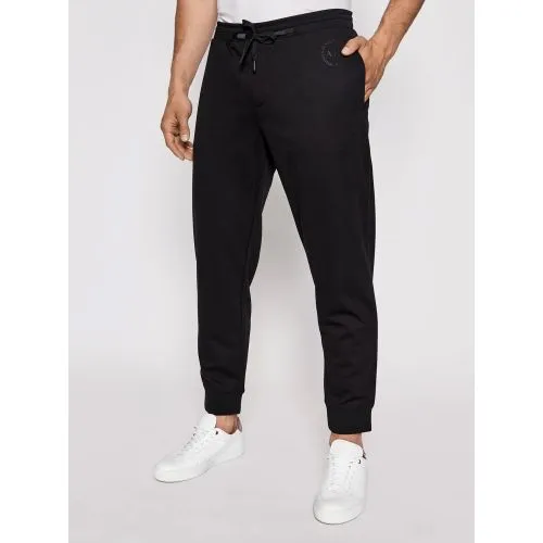 Armani Exchange Black Branded Jogging Pants