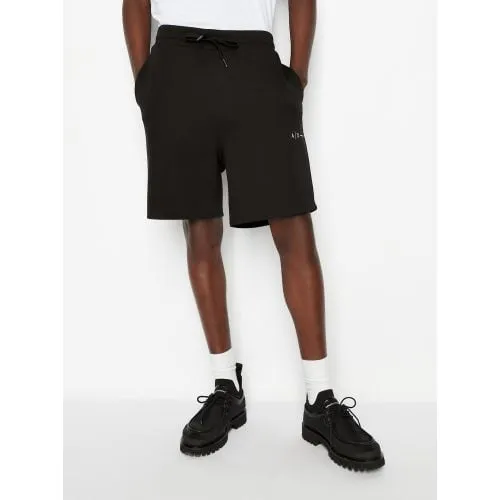 Armani Exchange Black Logo Shorts