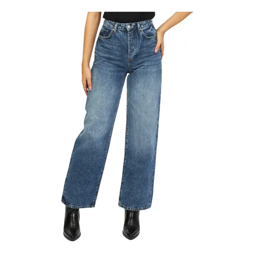 Armani Exchange , Blue Straight Fit Denim Jeans ,Blue female, Sizes: