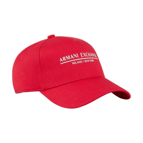Armani Exchange , Caps ,Red male, Sizes: ONE