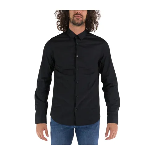 Armani Exchange , Casual Shirts ,Black male, Sizes: