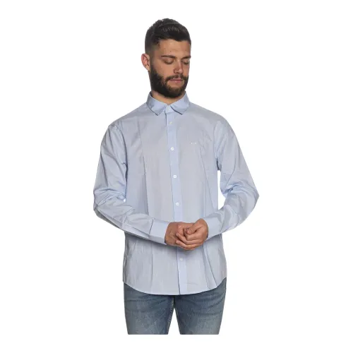 Armani Exchange , Casual Shirts ,Blue male, Sizes: