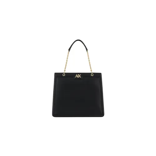 Armani Exchange , Chic Leather Handbag ,Black female, Sizes: ONE SIZE