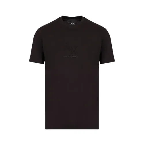 Armani Exchange , Classic Style T-Shirt, Various Colors ,Black male, Sizes: