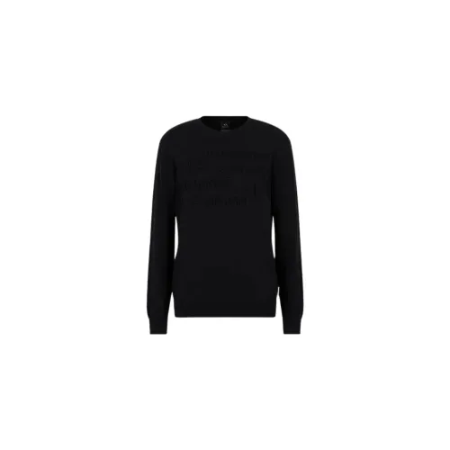 Armani Exchange , Classic Sweater ,Black male, Sizes: