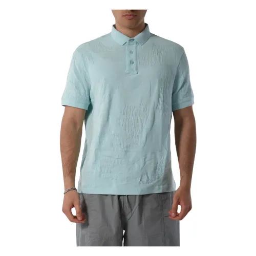 Armani Exchange , Cotton Polo with Buttoned Collar ,Green male, Sizes: