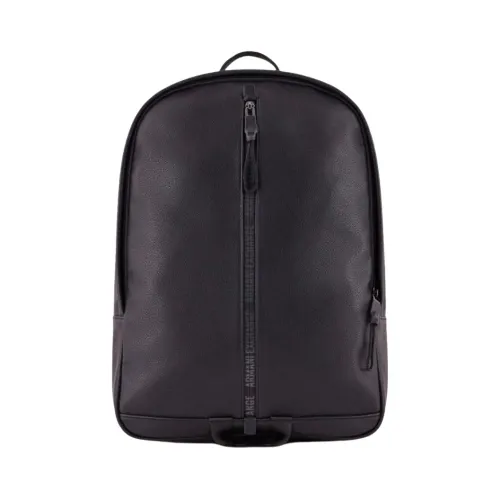 Armani Exchange , Eco Leather Backpack ,Black unisex, Sizes: ONE SIZE