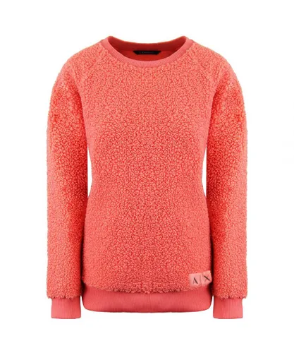 Armani Exchange Fluffy Womens Peach Sweater