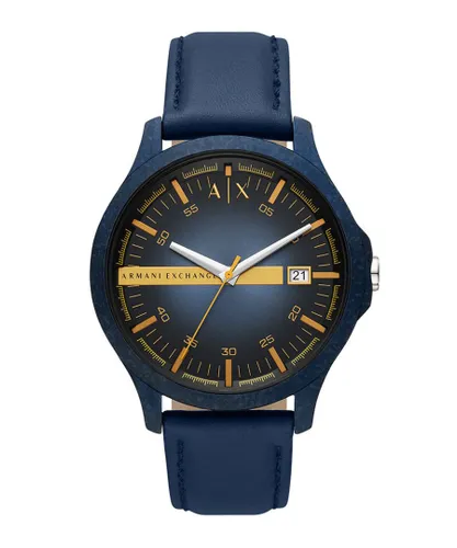 Armani Exchange Hampton Mens Blue Watch AX2442 Leather (archived) - One Size