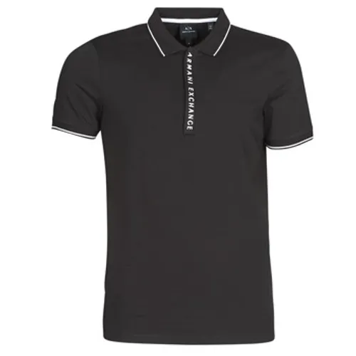 Armani Exchange  HANEMO  men's Polo shirt in Black