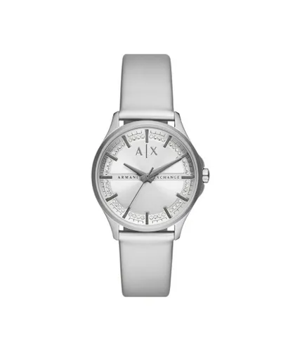 Armani Exchange Lady Hampton WoMens Silver Watch AX5270 Leather (archived) - One Size