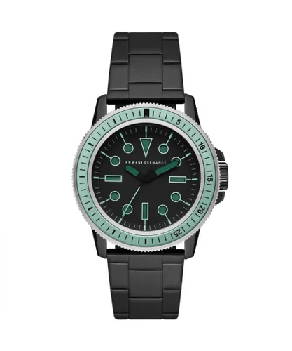 Armani Exchange Leonardo Mens Black Watch AX1858 Stainless Steel - One Size