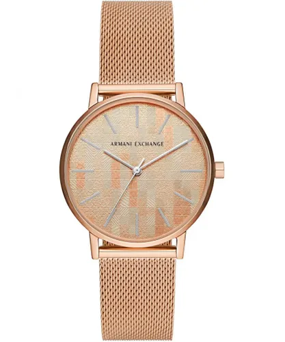 Armani Exchange Lola WoMens Rose Gold Watch AX5584 Stainless Steel (archived) - One Size