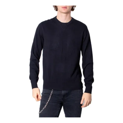 Armani Exchange , Mens Black Sweatshirt ,Black male, Sizes: