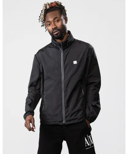 Armani Exchange Mens Jacket With Packable Hood - Black