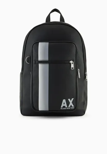 Armani Exchange Men's Large Color Block Ax Zip Backpack