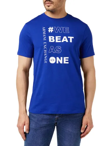 Armani Exchange Men's We Beat As One Regular Fit Tee T-Shirt
