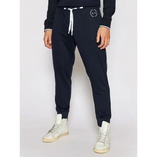 Armani Exchange Navy Branded Jogging Pants
