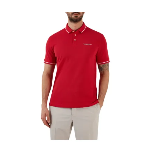 Armani Exchange , Polo Shirt ,Red male, Sizes: