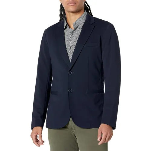 Armani Exchange , Single-breasted Jacket ,Blue male, Sizes: