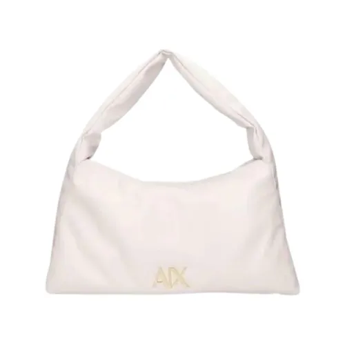 Armani Exchange , Stylish Shoulder Bag ,White female, Sizes: ONE SIZE