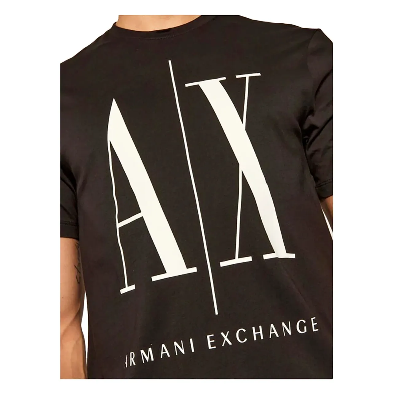 Armani Exchange , T-Shirt ,Black male, Sizes: