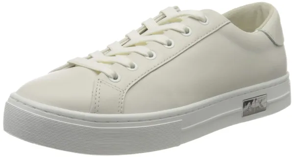 Armani Exchange Women's Cow Leather Lace Up Sneaker Low-Top