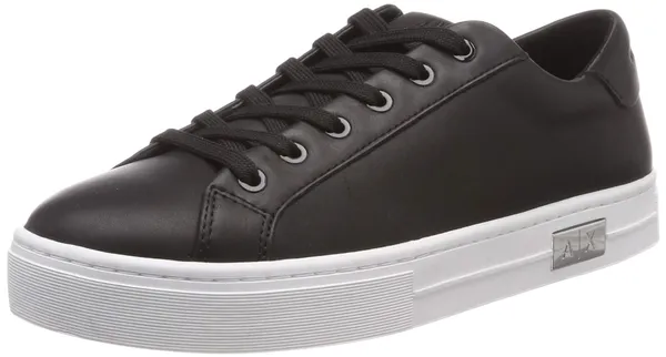Armani Exchange Women's cow leather lace up sneaker Trainers