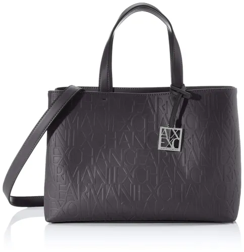Armani Exchange Women's Liz-Medium Open Shopping Satchel Bag