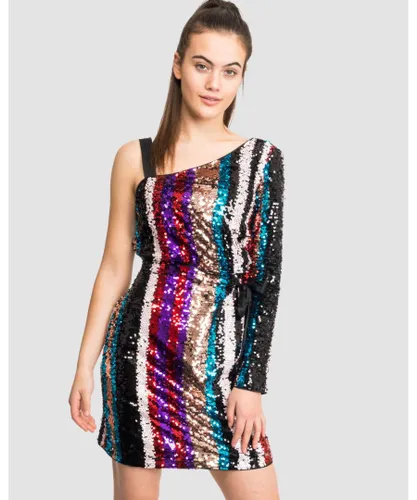 Armani Exchange Womens Sequin Party Dress - Multicolour