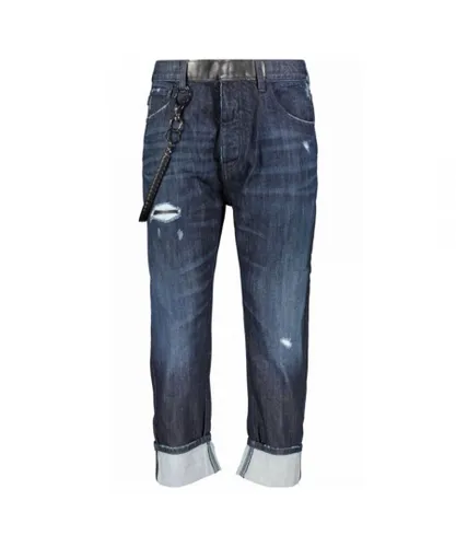 Armani Jeans Mens Comfort Fit Dark Blue Cotton