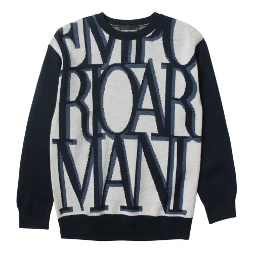 Armani , Knitwear ,Blue male, Sizes: