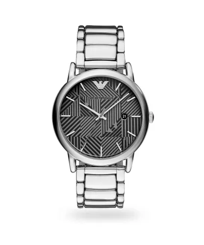 Armani Mens AR11134 Watch - Silver Stainless Steel - One Size