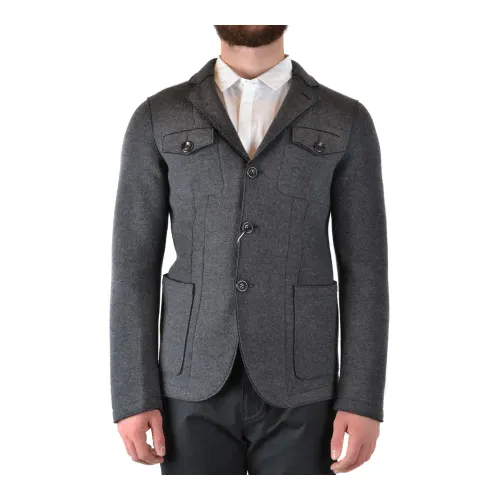 Armani , Stylish Jackets ,Gray male, Sizes: