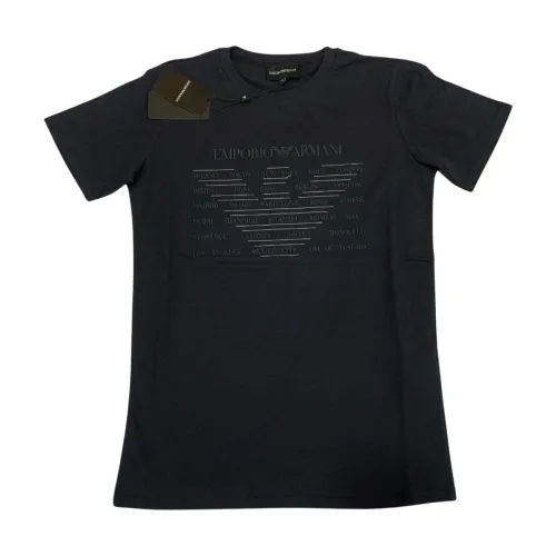 Armani , T-Shirt Aquila ,Black male, Sizes: