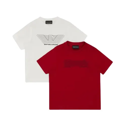 Armani , T-shirt Bipack ,Red male, Sizes: