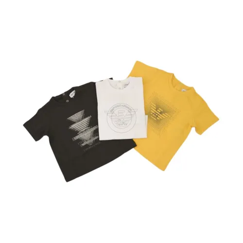 Armani , T-shirt Set short sleeve with logo print ,Black male, Sizes: