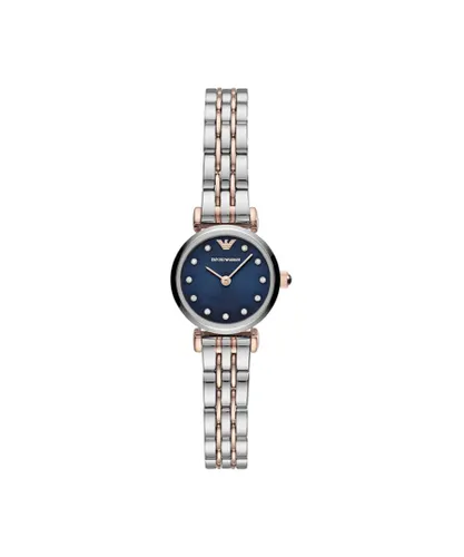 Armani Womens Ladies AR11222 Watch - Silver & Rose Gold Stainless Steel - One Size