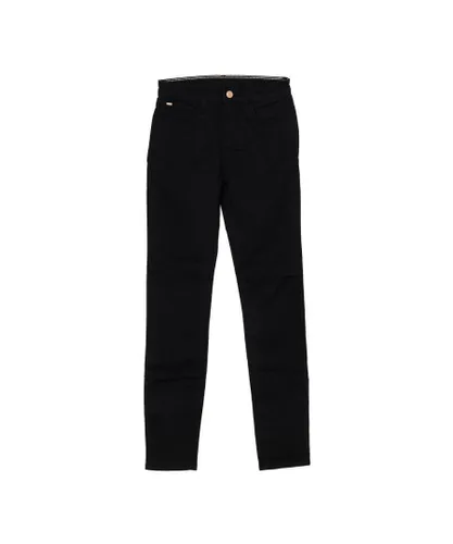 Armani Womens Long stretch fabric pants 6Y5J20-5DXIZ woman - Black Cotton
