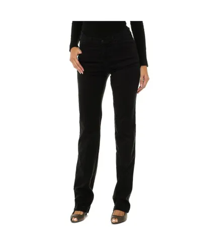 Armani Womens Long stretch fabric pants 6Y5J75-5N22Z woman - Black Lyocell