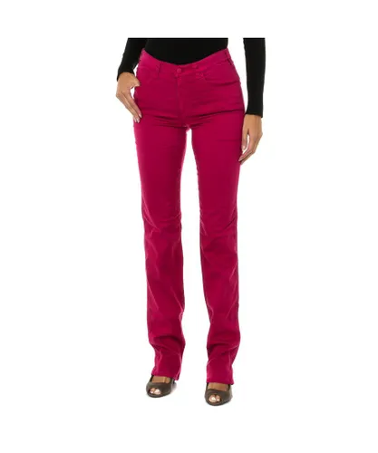 Armani Womens Long stretch fabric pants 6Y5J75-5N22Z woman - Pink Lyocell