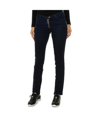 Armani Womenss long skinny fit jeans 6X5J42-5D00Z - Blue Cotton