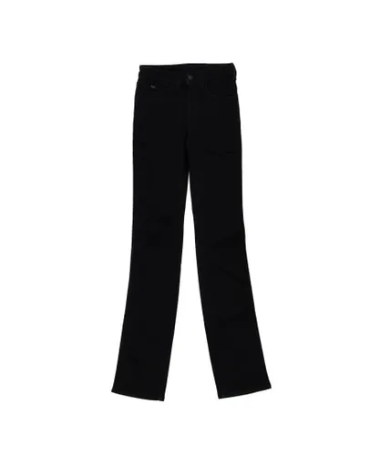Armani Womenss long stretch denim pants 6Y5J75-5D24Z - Black Cotton