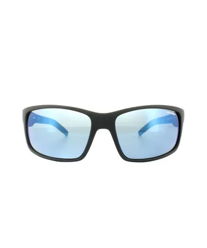 Arnette Mens Sunglasses Fastball 4202 226855 Fuzzy Black Blue Mirror - One
